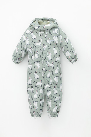 Комбинезоны утепленные для девочки, артикул: ВК 60032/н/34 Ал, цвет: хаки - 2 фото