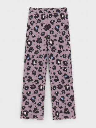 Брюки для девочки, артикул: КР 400869, цвет: фиолетовый - 2 фото