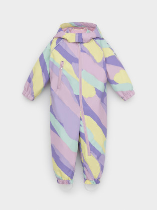 Комбинезоны утепленные для девочки, артикул: ВК 60088/н/17 Ал, цвет: мульти - 2 фото