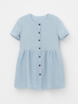 Платье для девочки, артикул: ТК 52095, цвет: голубой - 2 фото