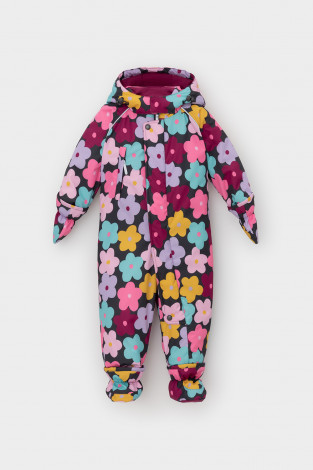 Комбинезоны утепленные для девочки, артикул: ВК 60032/н/47 Ал, цвет: серый - 2 фото