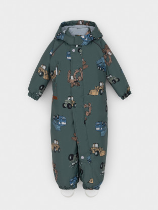 Комбинезоны утепленные для мальчика, артикул: ВК 60085/н/59 УЗГ, цвет: зеленый - 2 фото