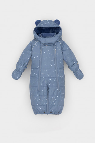 Комбинезоны утепленные для мальчика, артикул: ВК 60094/н/8 УЗГ, цвет: голубой - 2 фото
