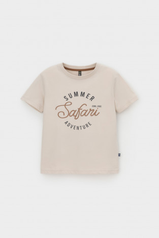 Футболка для мальчика, артикул: КР 302704, цвет: бежевый - 2 фото