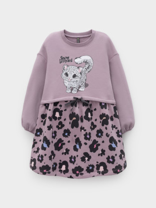 Платье для девочки, артикул: КР 5953, цвет: фиолетовый - 2 фото