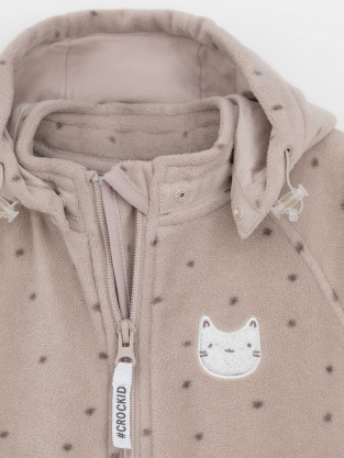 Комбинезон для девочки, артикул: ФЛ 60009/н/3 ГР, цвет: серый - 2 фото