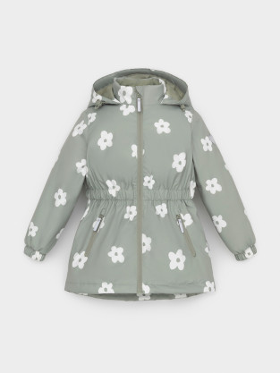 Куртка для девочки, артикул: ВК 32142/н/12 УЗГ, цвет: хаки - 2 фото