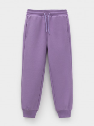Брюки для девочки, артикул: КР 400850, цвет: фиолетовый - 2 фото