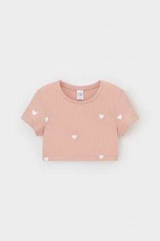 Футболка для девочки, артикул: КР 302727, цвет: розовый - 2 фото