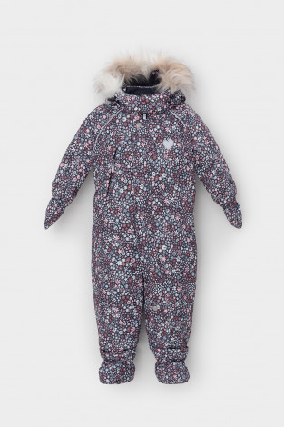 Комбинезоны утепленные для девочки, артикул: ВК 60116/н/1 Ал, цвет: синий - 2 фото