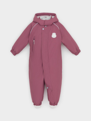 Комбинезоны утепленные для девочки, артикул: ВК 60107/4 Ал, цвет: бордовый