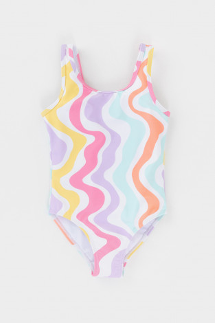 Купальник для девочки, артикул: ТК 16006/15н ФВ, цвет: белый - 2 фото