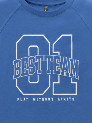 Футболка для мальчика, артикул: КР 303026-1, цвет: синий - 2 фото