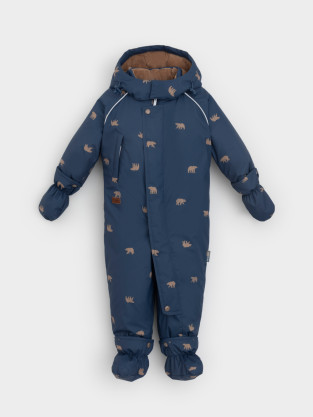 Комбинезоны утепленные для мальчика, артикул: ВК 60133/н/2 УЗГ, цвет: темно-синий - 2 фото