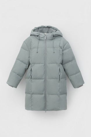 Пальто для девочки, артикул: ВК 34068/2 УЗГ, цвет: зеленый - 2 фото