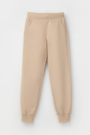 Брюки для девочки, артикул: КР 400669, цвет: бежевый - 2 фото