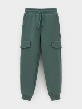 Брюки для мальчика, артикул: КР 400861, цвет: зеленый - 2 фото