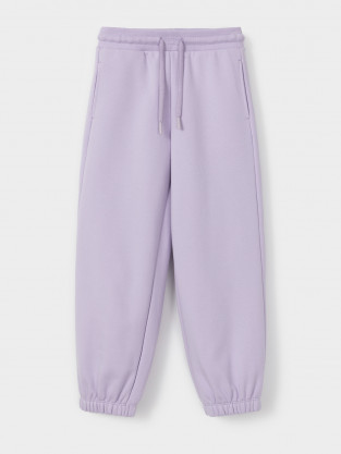 Брюки для девочки, артикул: КР 400872, цвет: фиолетовый - 2 фото