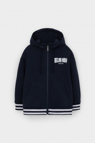 Толстовки для мальчика, артикул: КР 302758, цвет: темно-синий - 2 фото