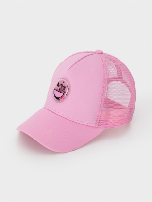 Кепка для девочки, артикул: ТК 80057, цвет: розовый - 2 фото