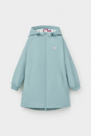 Пальто для девочки, артикул: ВК 32128/24/1 ГР, цвет: голубой - 2 фото