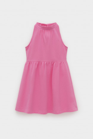 Платье для девочки, артикул: КР 5930, цвет: ярко-розовый - 2 фото