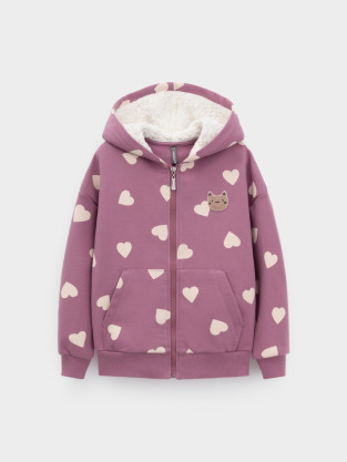 Толстовка для девочки, артикул: КР 302826, цвет: бордовый - 2 фото