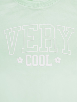 Футболка для девочки, артикул: КР 303016-1, цвет: зеленый - 2 фото