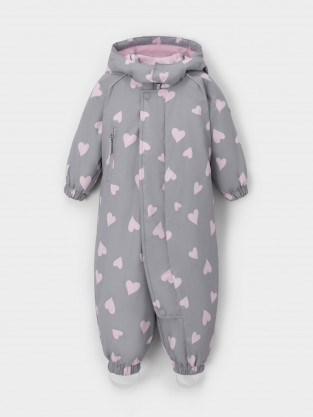 Комбинезоны утепленные для девочки, артикул: ВК 60085/н/68 Ал, цвет: серый - 2 фото