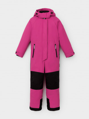 Комбинезоны утепленные для девочки, артикул: ВК 60128/2 УЗГ, цвет: ярко-розовый - 2 фото