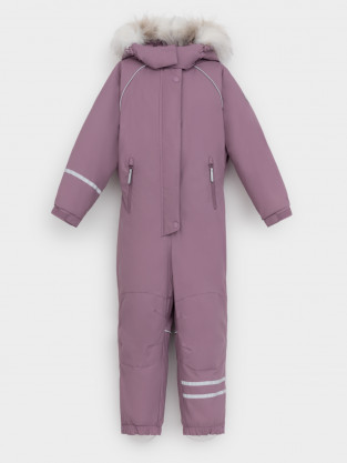 Комбинезоны утепленные для девочки, артикул: ВК 60102/10 ГР (98-122), цвет: бордовый - 2 фото