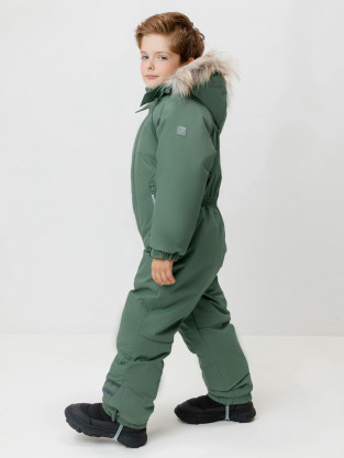 Комбинезоны утепленные для мальчика, артикул: ВК 60102/8 ГР (98-122), цвет: зеленый - 2 фото