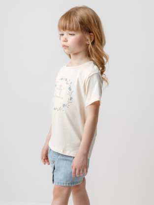 Футболка для девочки, артикул: КР 301995, цвет: голубой - 2 фото