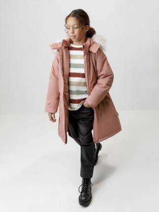 Куртка для девочки, артикул: ВК 38116/2 ГР, цвет: розовый - 2 фото