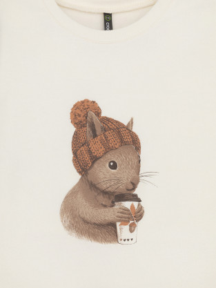 Джемпер для девочки, артикул: КР 302670, цвет: бежевый - 2 фото