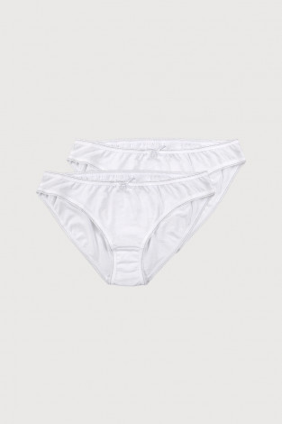 Трусы для девочки, артикул: КБ 1955-2уп, цвет: белый - 2 фото
